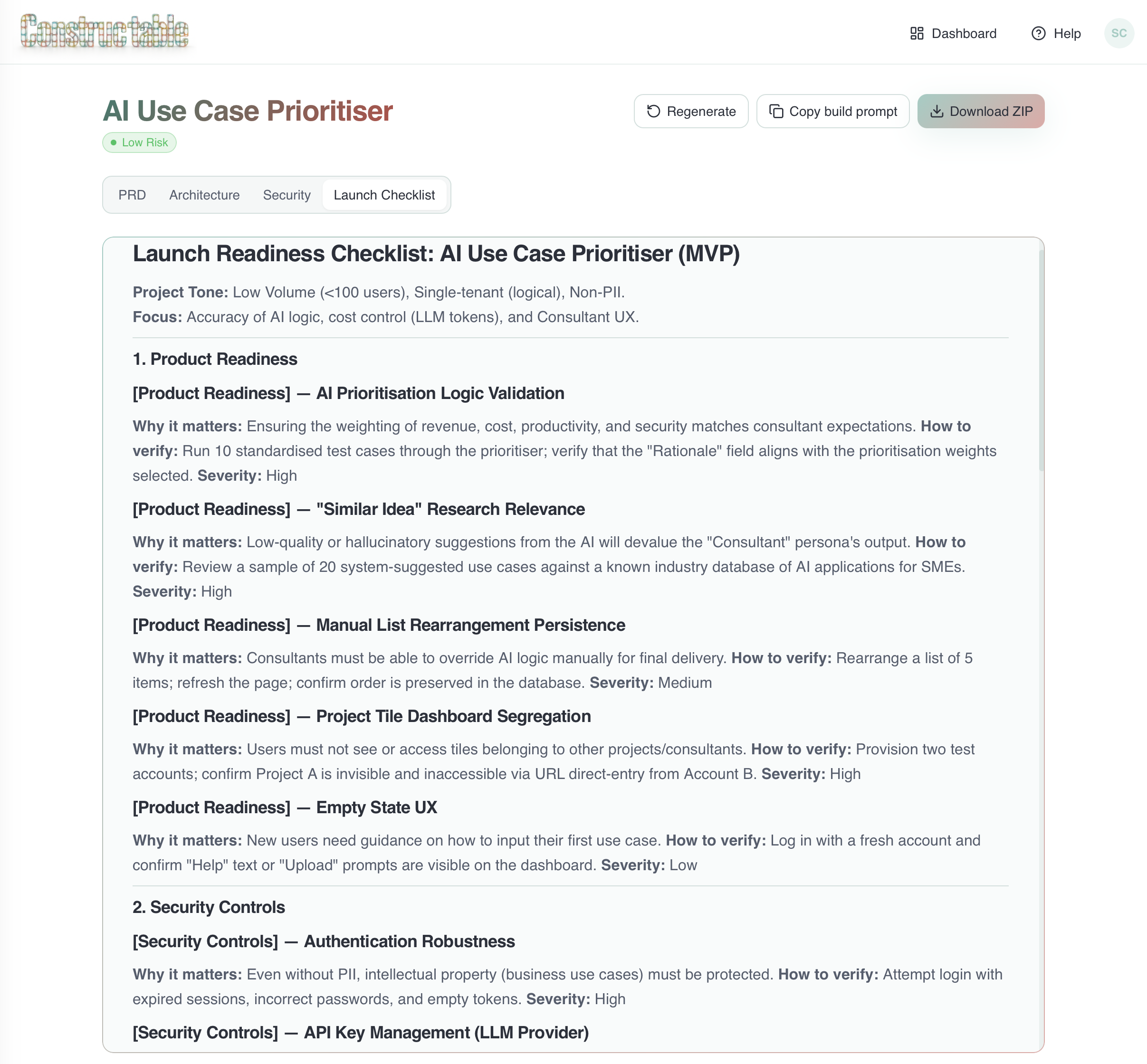 Launch Readiness Checklist